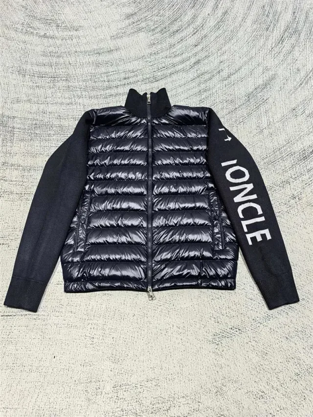 Mont25ssM Men's Knit Goose Down Jacket Detail