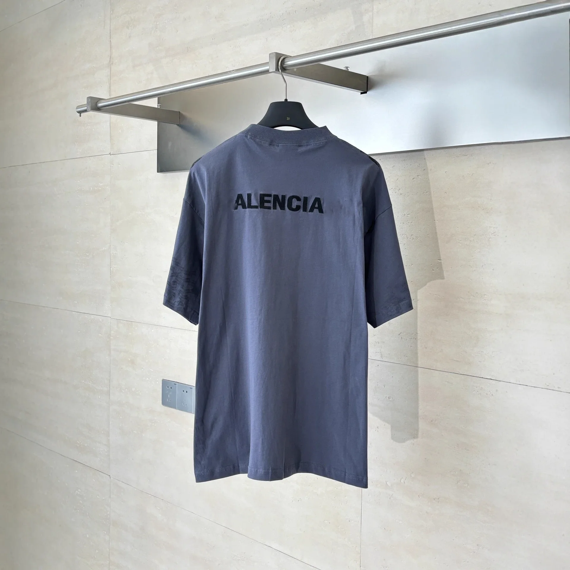 Balenciaga 25SS Distressed Graffiti Embroidered Tee
