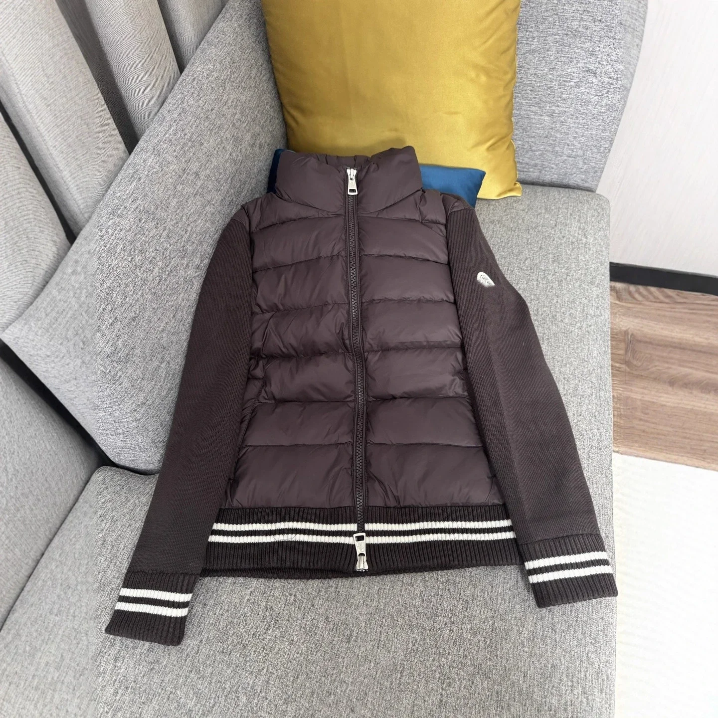 Mengjia 25SS Men's Knit-Patch Down Jacket