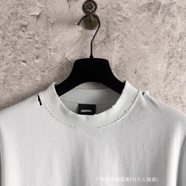 Paris B Distressed Valentine Unisex Tee Detail
