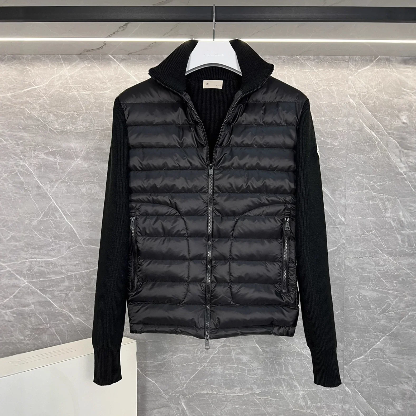 Meng Men's Corduroy Patchwork Down Jacket