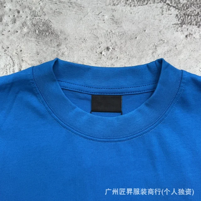 Authentic Balenciaga Letter-Covered Couple Oversized Tee Detail
