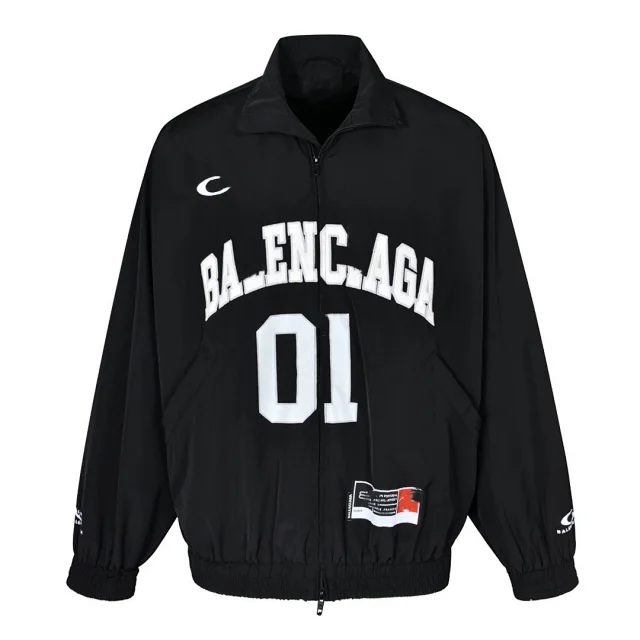 Paris 25SS Unisex Basketball Embroidered Jacket Detail