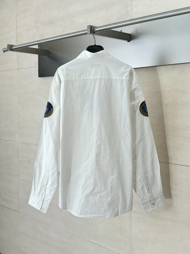 Balenciaga Lion Embroidered MU Shirt SS25 Detail
