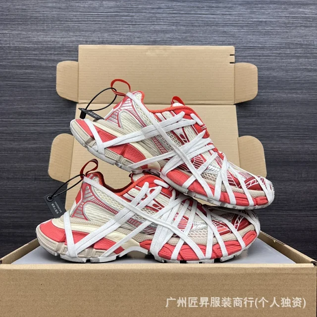 Balenciaga SS25 Distressed Lace-Up Runners Detail