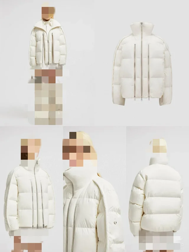 M Women's GENIUS Embroidered Down Jacket Detail