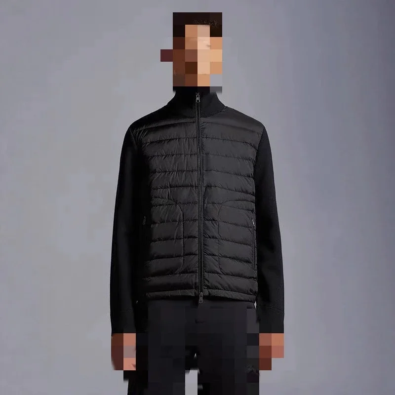 Meng Men's Corduroy Patchwork Down Jacket
