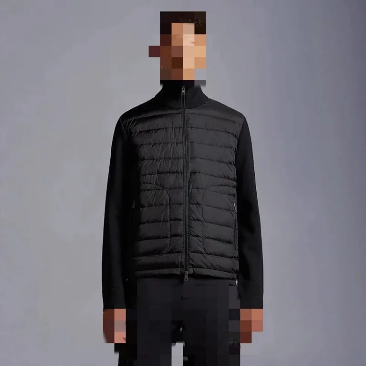 Meng Men's Corduroy Patchwork Down Jacket