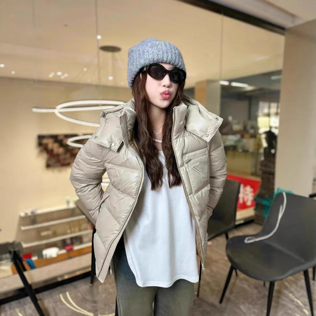 PRA2025 Unisex Minimalist Hooded Down Jacket