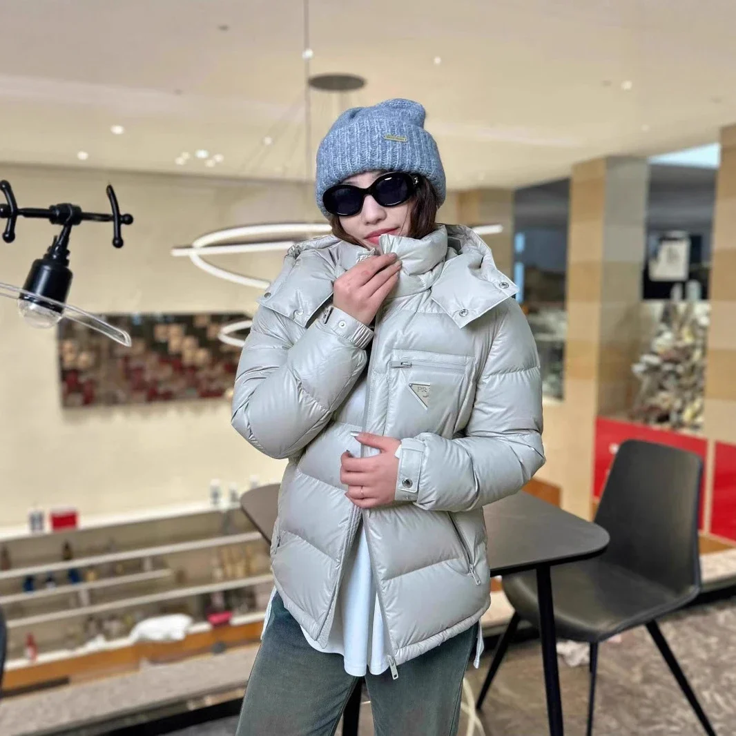 PRA2025 Unisex Minimalist Hooded Down Jacket