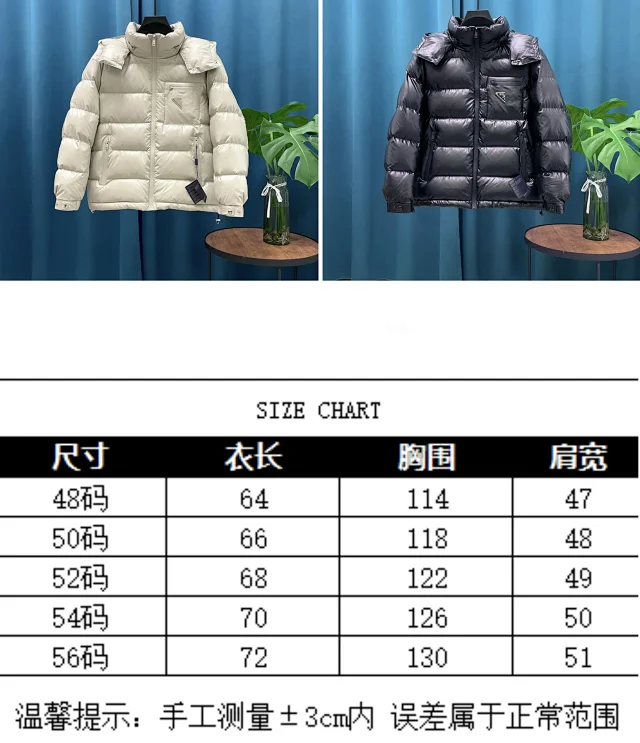 PRA2025 Unisex Minimalist Hooded Down Jacket Detail