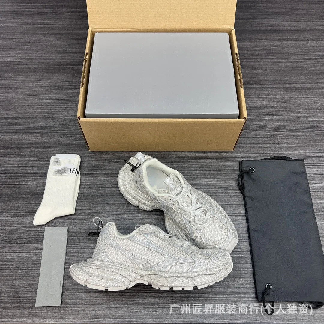 2025 Paris 3XL Diamond-Studded Couple's Sneakers