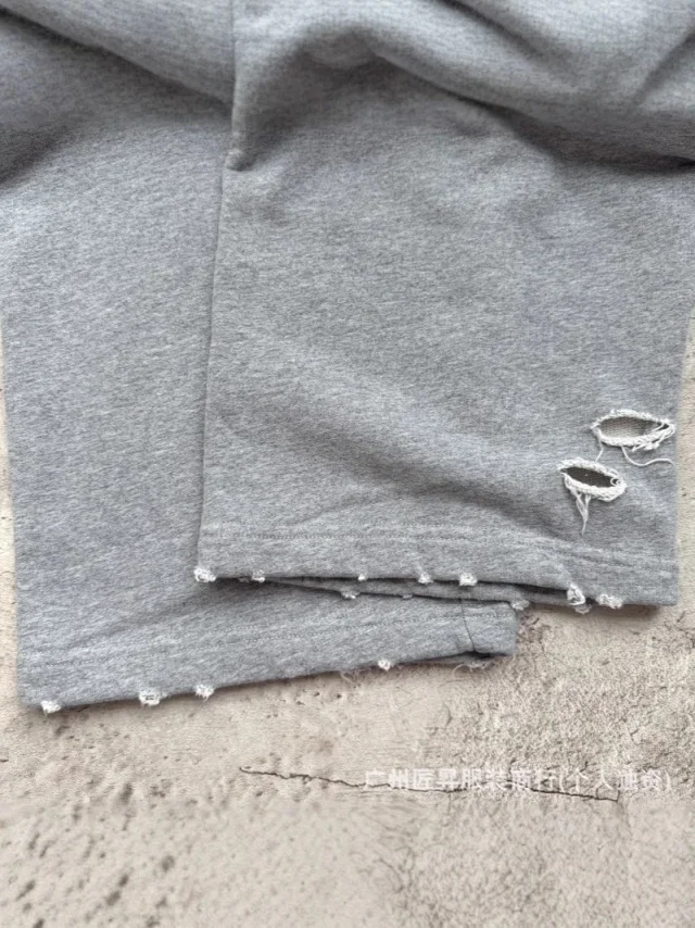 Paris Home New Straight Patchwork Pants Detail