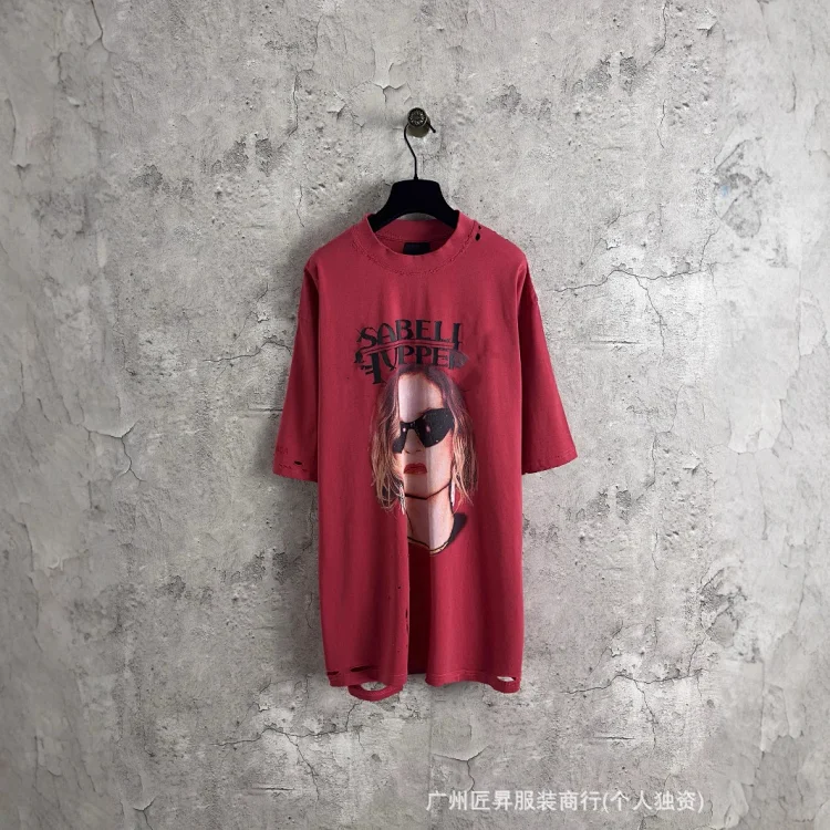 Balenciaga 2025 Summer Oversized Art Tee