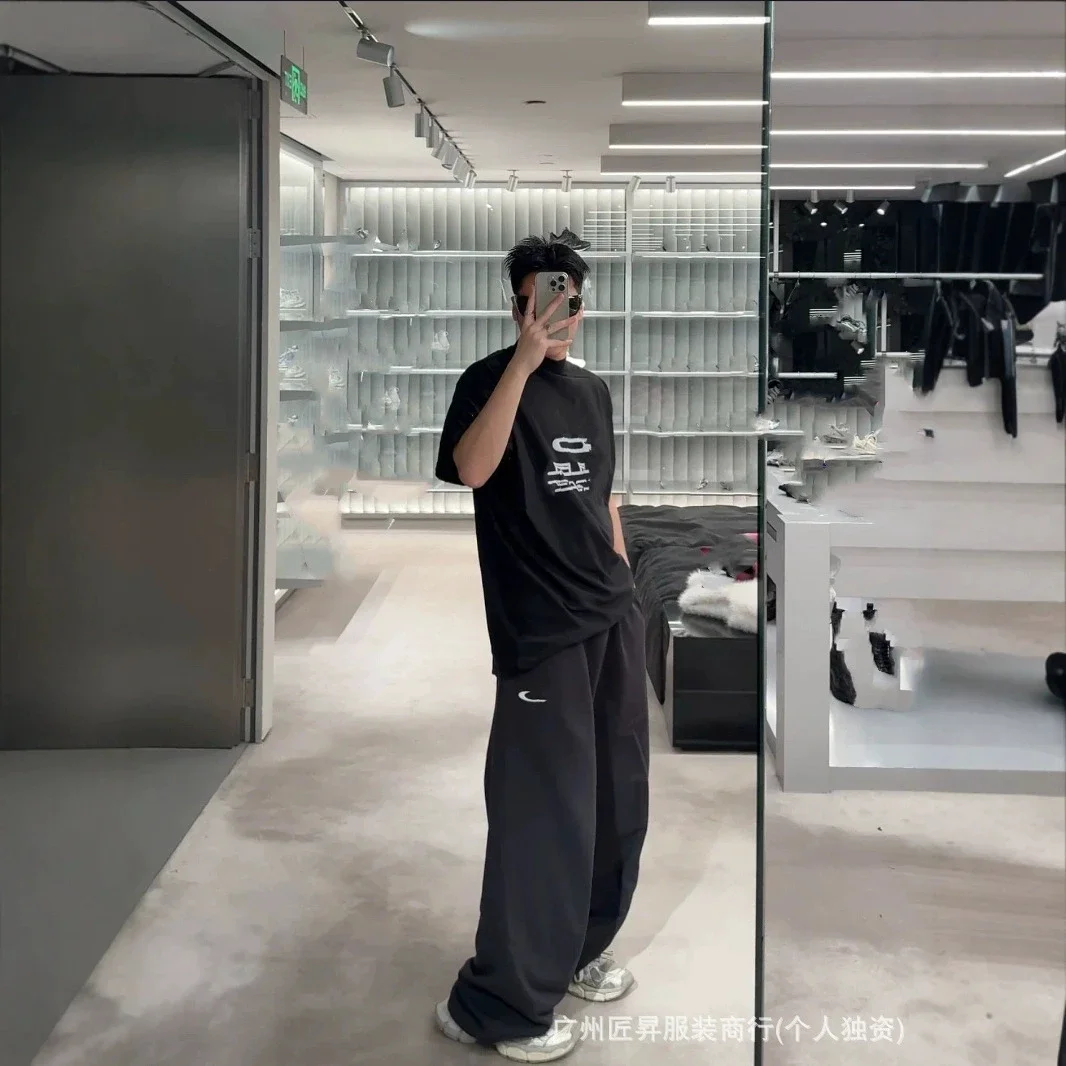Paris 25SS Embroidered Unisex Heavyweight Sweatpants
