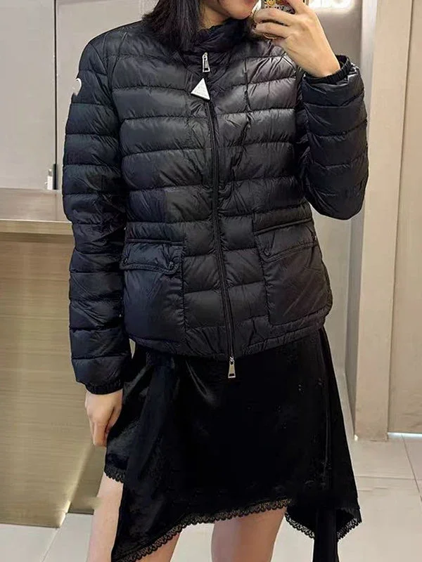 Mengjia HEDE Women's Hooded Down Jacket Detail