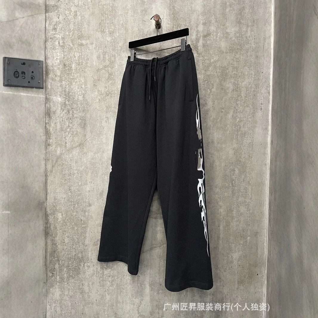 B SS25 Black Flame Mesh Pants