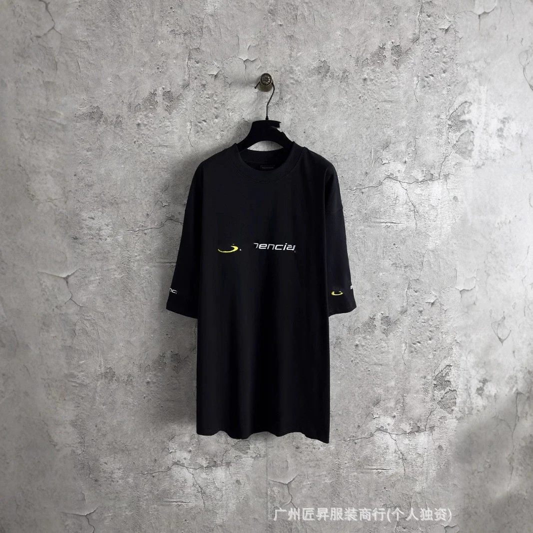 Balenciaga New Unisex Embroidered Oversized T-Shirt