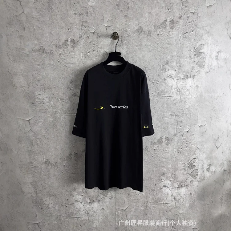 Balenciaga New Unisex Embroidered Oversized T-Shirt