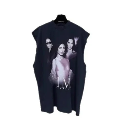 Duzhe Balenciaga 25SS Kim Print Tee