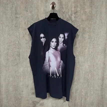 Duzhe Balenciaga 25SS Kim Print Tee Detail
