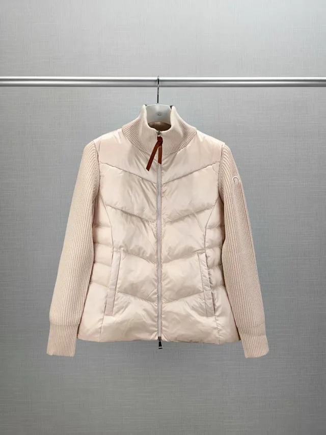 Meng's Women's Wool Knit Down Cardigan Detail