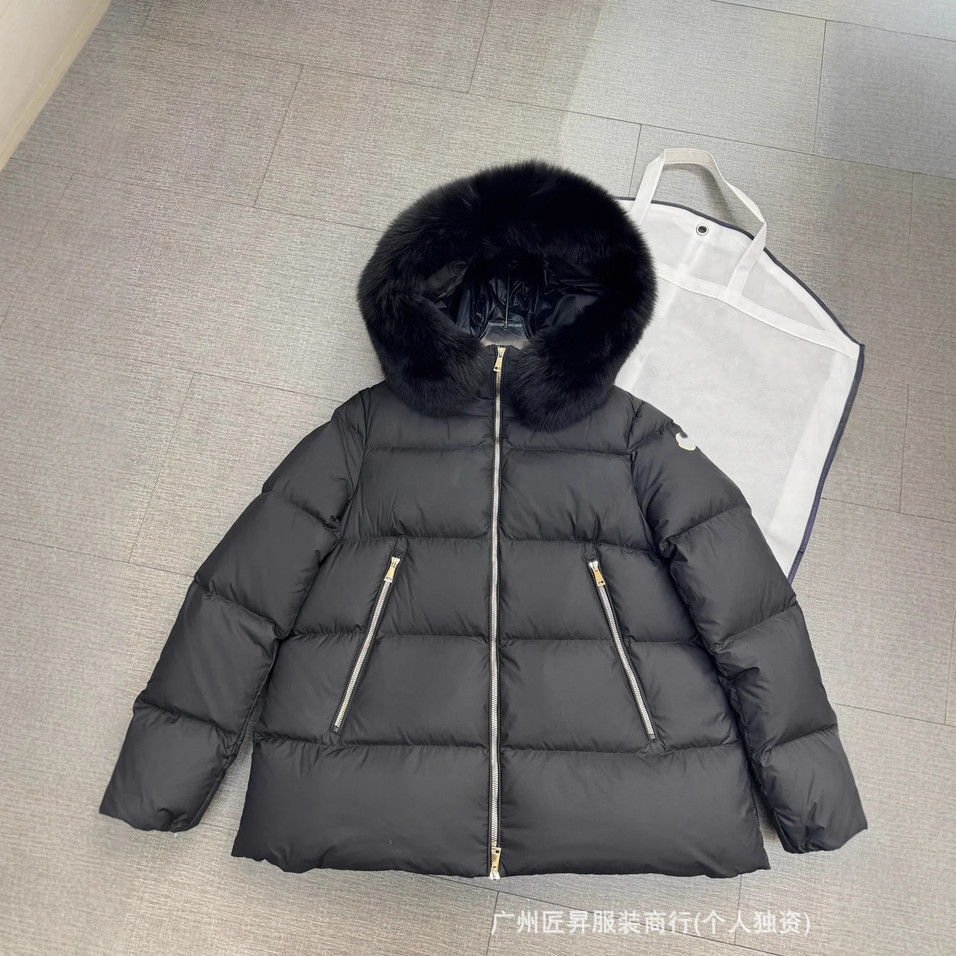 Moncler Women's Fur Collar Down Jacket