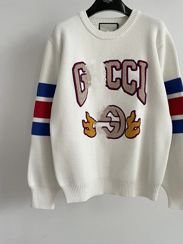 G 24SS Dragon Flame Pullover Unisex Detail