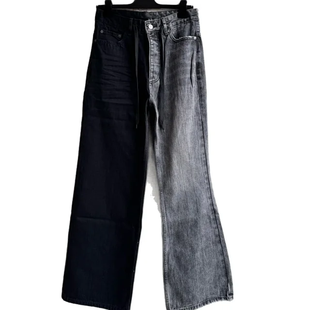 Paris Home Vintage Patchwork Relaxed Jeans Detail