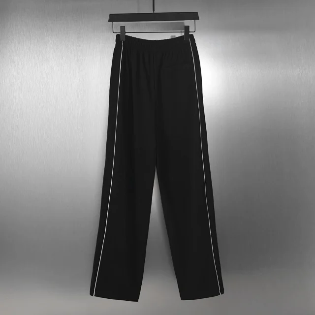 B Embroidered Slant M Casual Pants Unisex Loose Detail