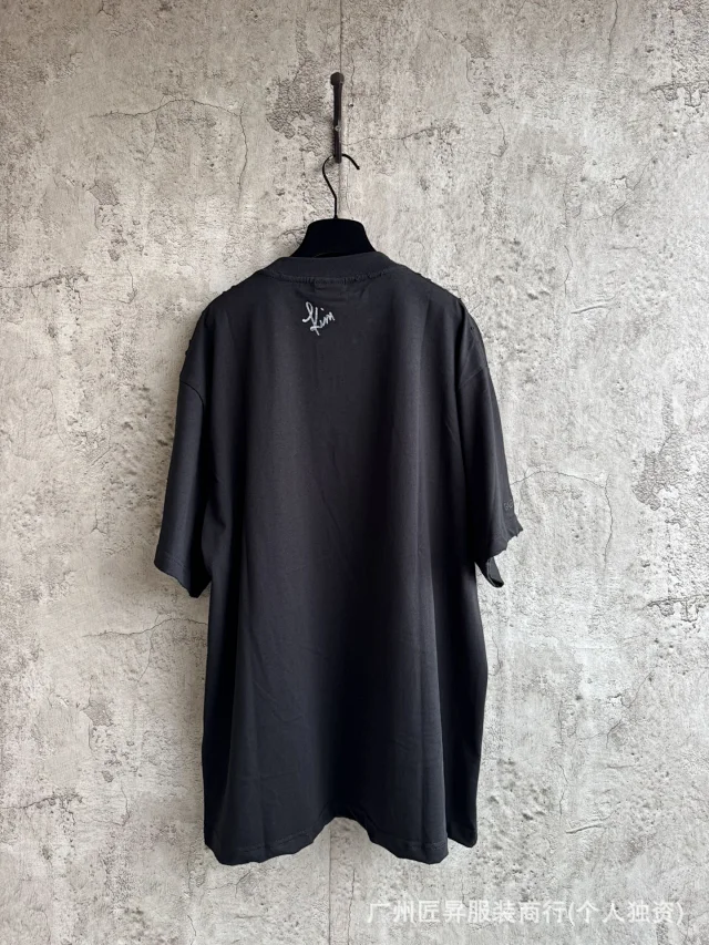 Balenciaga Kardashian Print Unisex Loose Tee Detail
