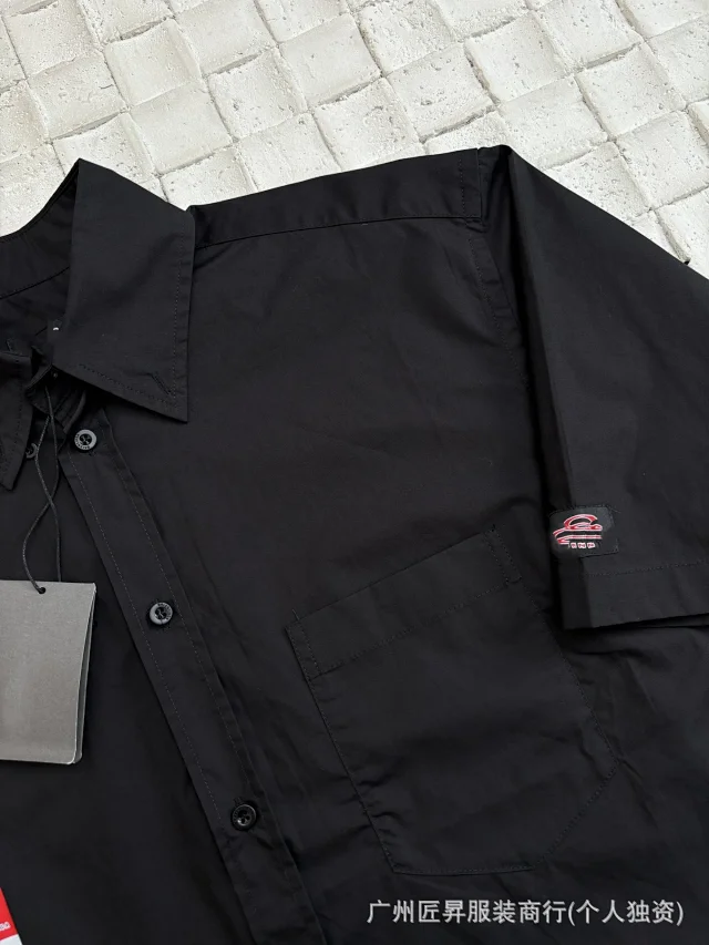 DuHome 25SS B Label Print Shirt Detail