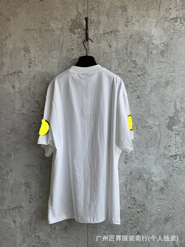 Paris Home Unisex Embroidered Loose T-Shirt Detail