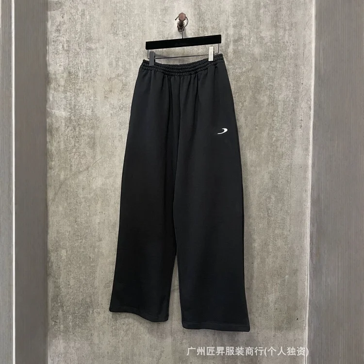 Paris 25SS Embroidered Unisex Heavyweight Sweatpants