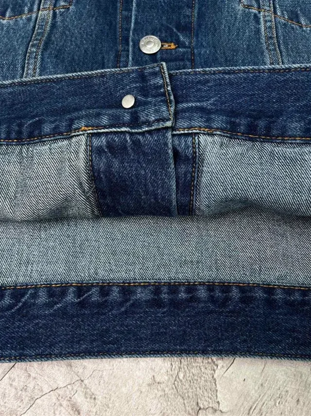 Shijia Coca-Cola Embroidered Vintage Denim Jacket Detail