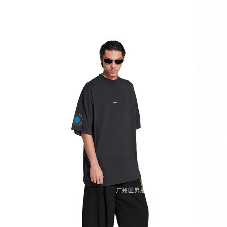 Paris Home Unisex Embroidered Loose T-Shirt