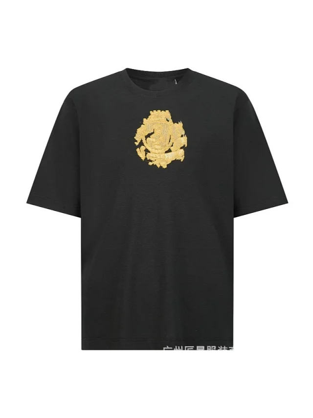 DuJia B Gold Logo Unisex Tee Detail
