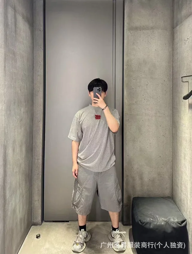 Balenciaga SS New Tape Print Tee Detail