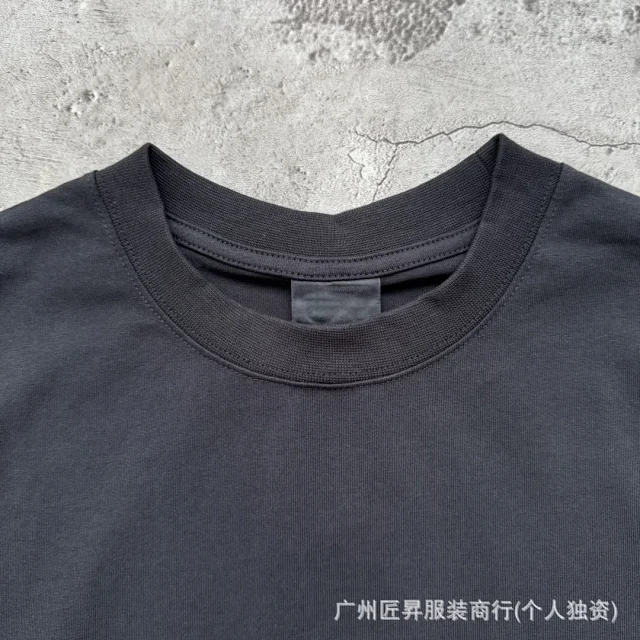 Paris Home Unisex Embroidered Loose T-Shirt Detail