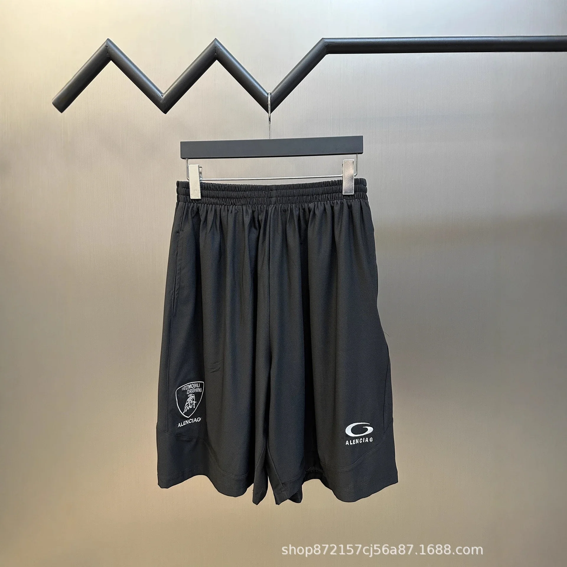 Balenciaga Summer Collab Unisex Embroidered Shorts