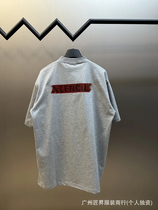 Balenciaga SS New Tape Print Tee Detail