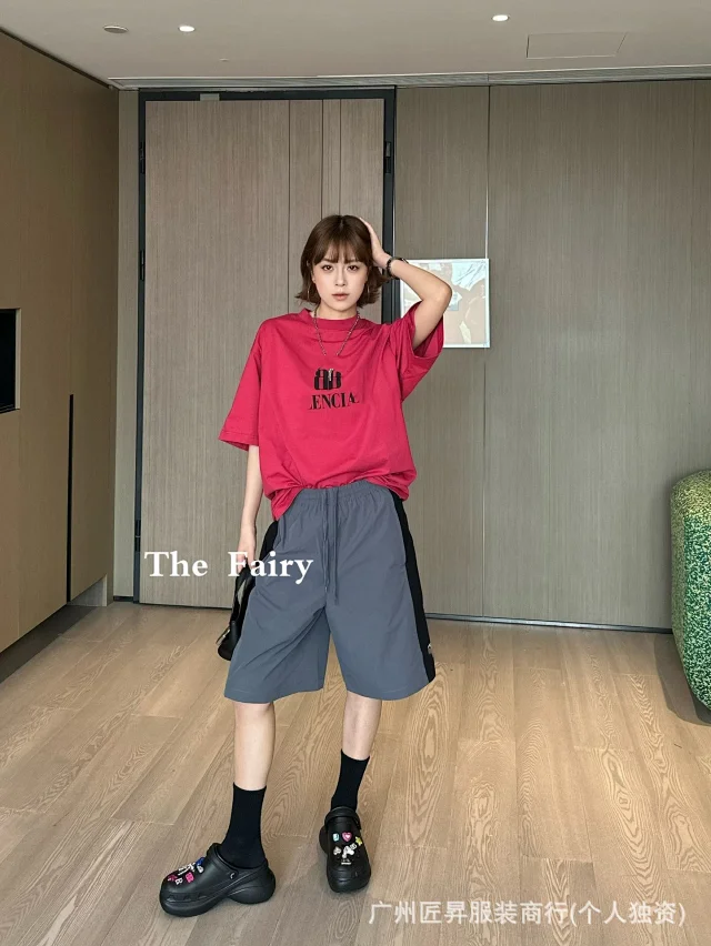 Streetwear Logo Embroidered Quick-Dry Running Shorts Detail