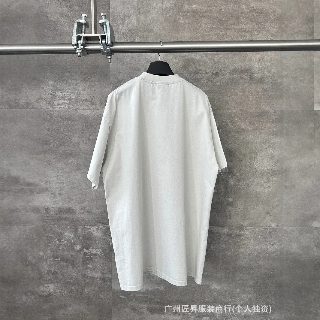 B Unisex Loose Melting Print Tee