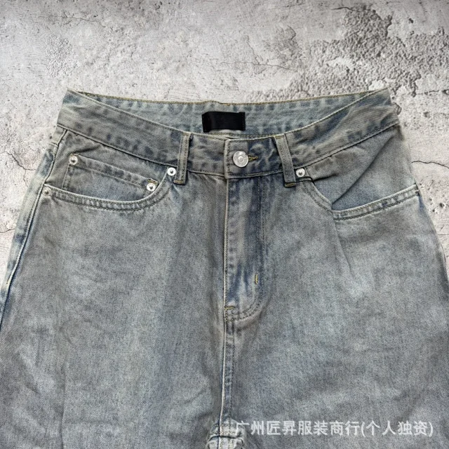 Authentic Balenciaga Micro-flared Jeans Unisex Slim Detail