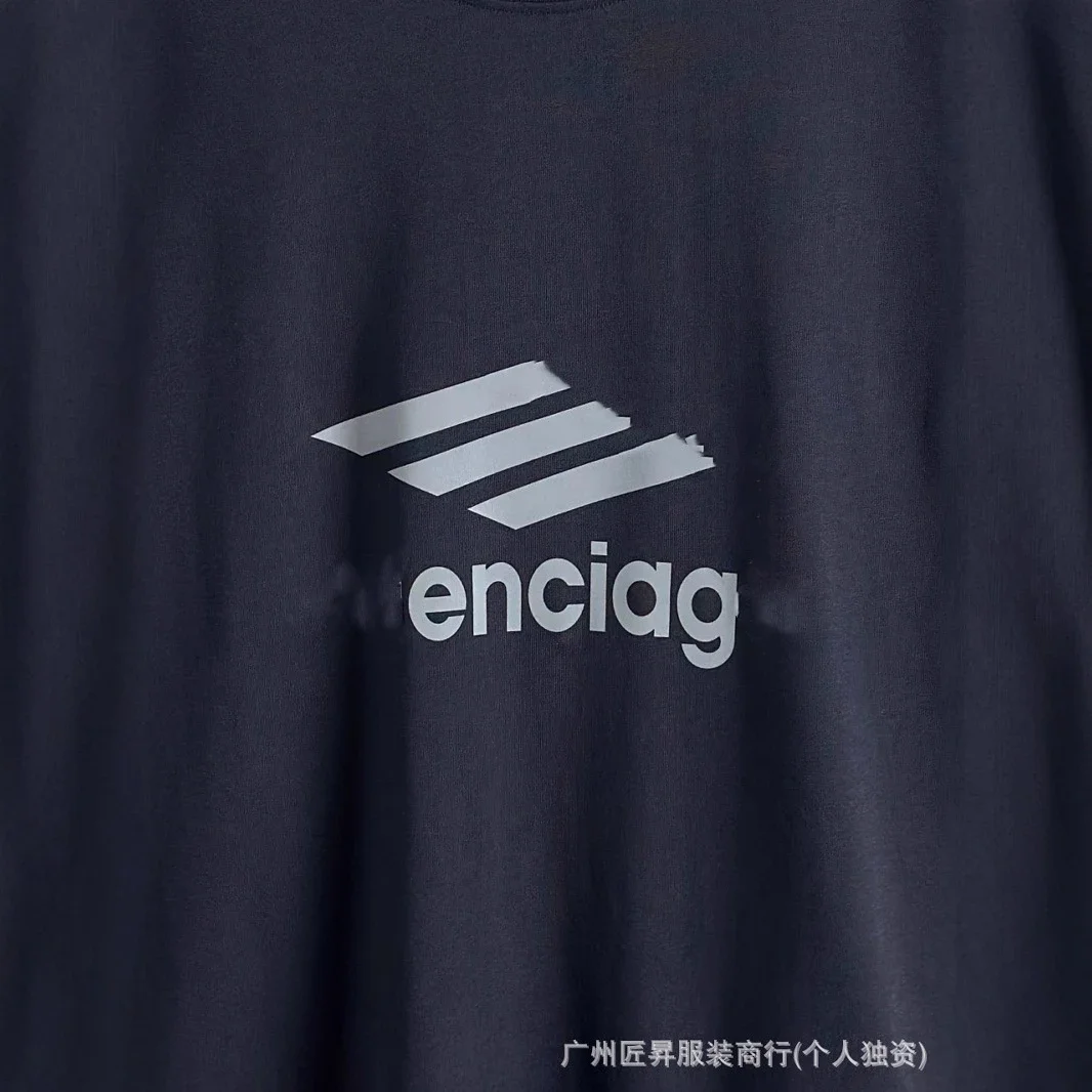 Balenciaga Unisex Oversized Reflective Tee 2025