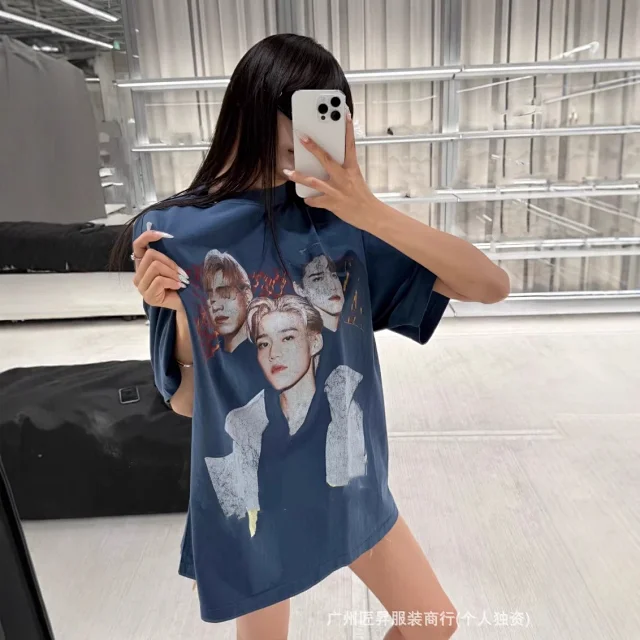 ppkrit Unisex Printed Oversized Tee Detail