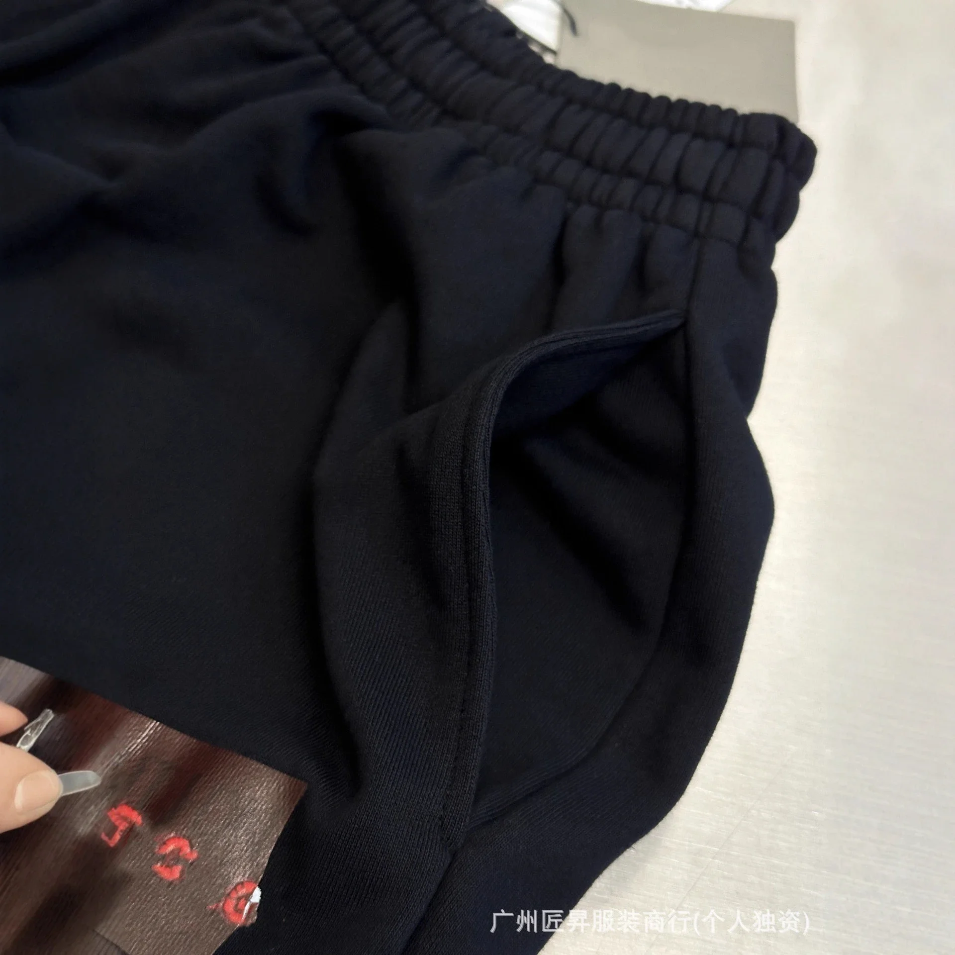 Paris Home Unisex Embroidered Sports Shorts