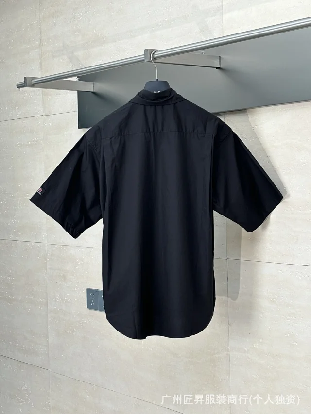 DuHome 25SS B Label Print Shirt Detail