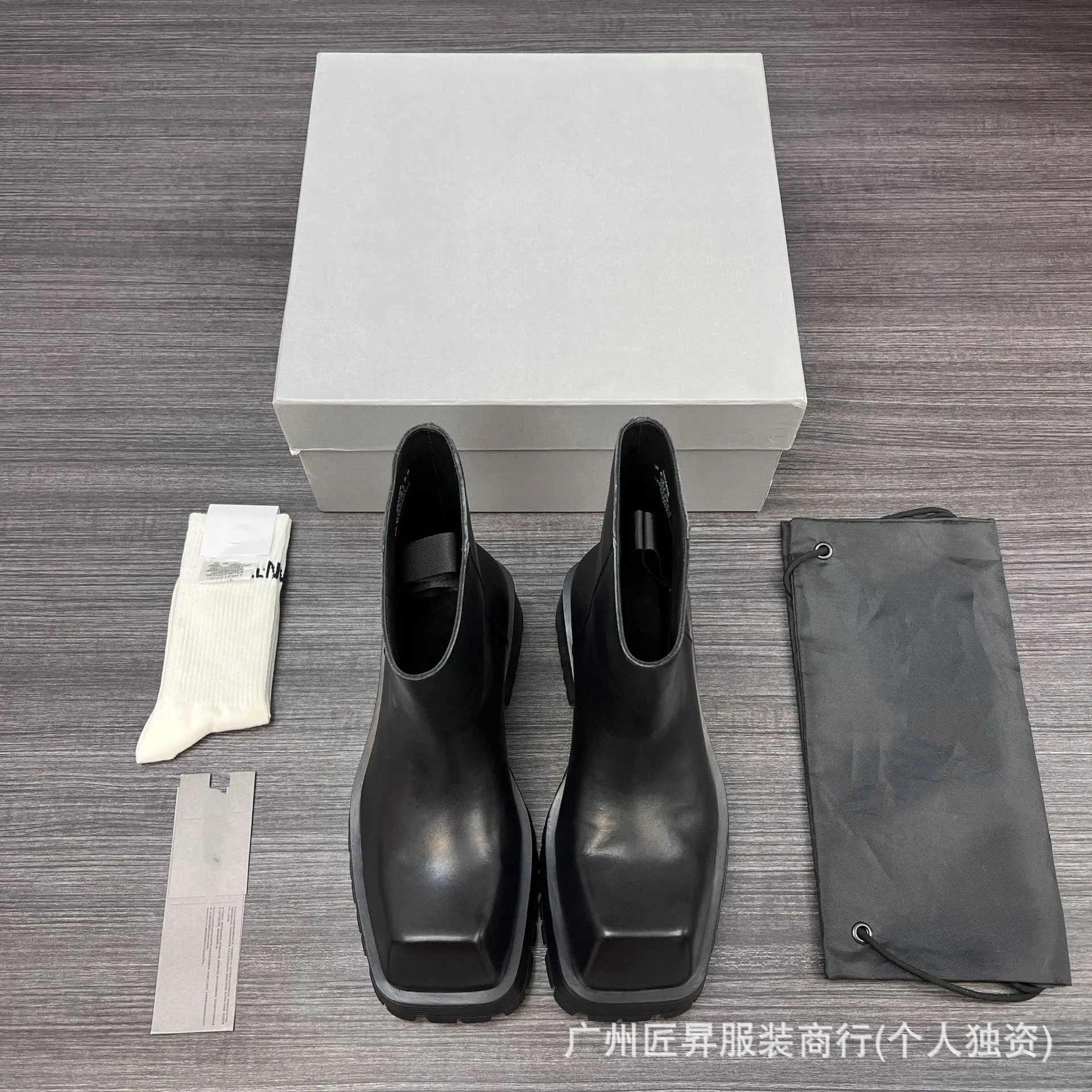 Men's Balenciaga SS25 Leather Ankle Boots