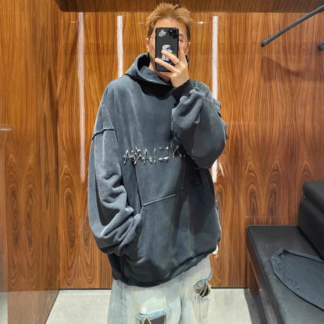 New Paris AW24 Distressed Unisex Hoodie